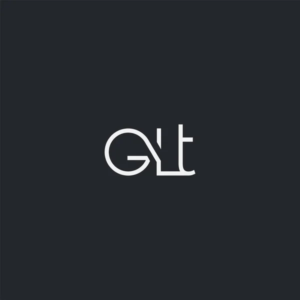 Logo Glt Modello Biglietto Visita Vettore — Vettoriale Stock