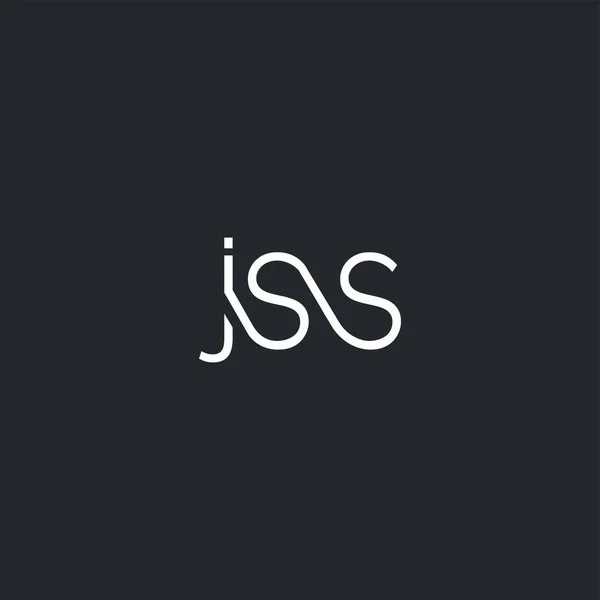 Logo Jss Pour Modèle Carte Visite Vecteur — Image vectorielle