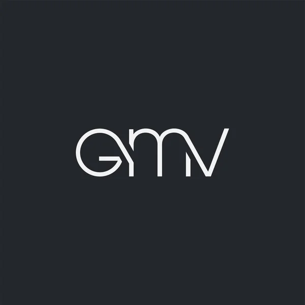 Logo Gmv Névjegykártya Sablonhoz Vektor — Stock Vector