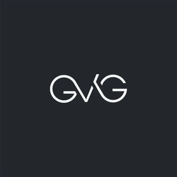 Logo Gvg Business Card Template Vector — Stock Vector