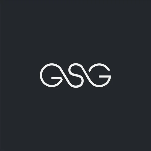 Logo Gsg Business Card Template Vector — Stock Vector