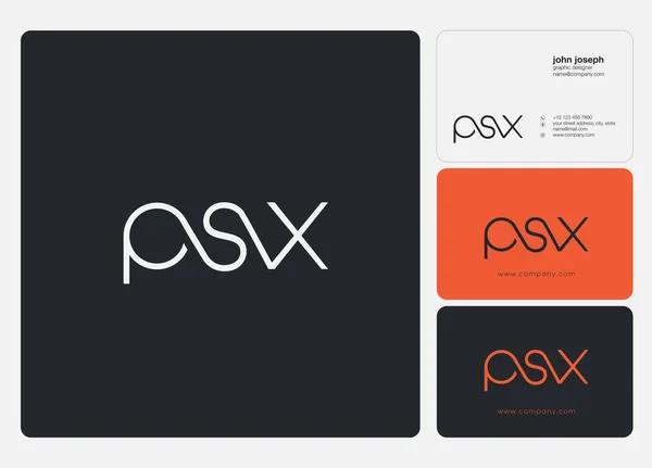 Kartı Şablonu Için Logo Psx Vektör — Stok Vektör