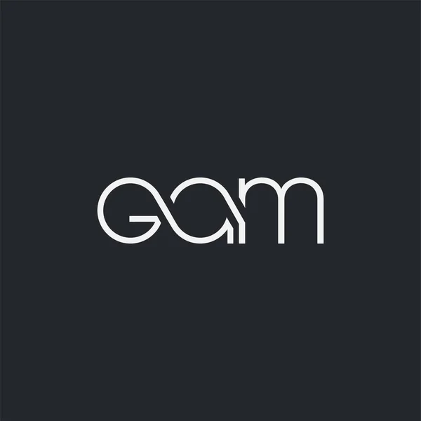 Logo Gam Pour Modèle Carte Visite Vecteur — Image vectorielle
