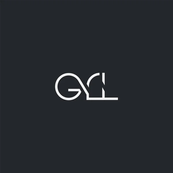 Logo Grl Modello Biglietto Visita Vettore — Vettoriale Stock