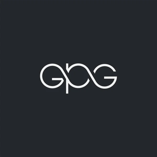 Logo Gpg Business Card Template Vector — Stock Vector