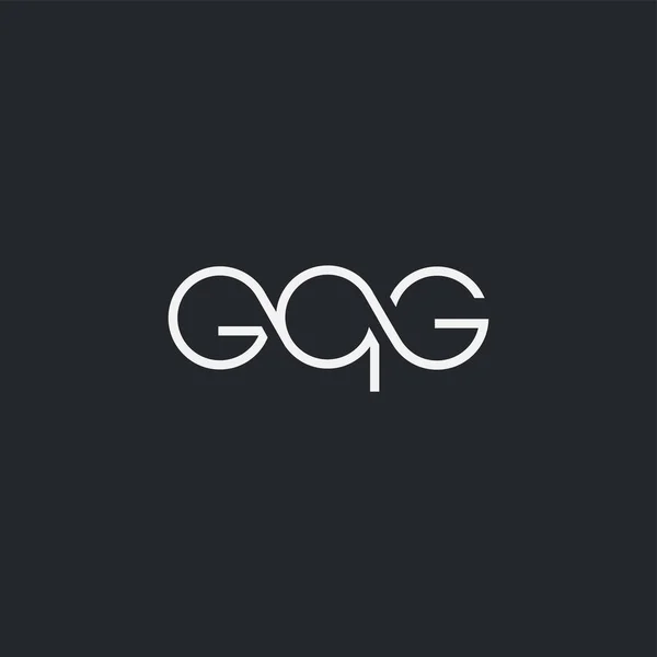 Logo Gqg Business Card Template Vector — 스톡 벡터