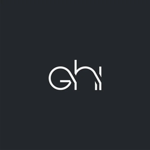 Logotipo Ghi Para Modelo Cartão Visita Vetor —  Vetores de Stock