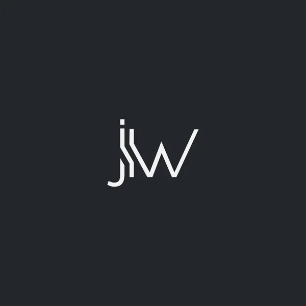 Λογότυπο Jiw Για Πρότυπο Επιχειρηματικής Κάρτας Διάνυσμα — Διανυσματικό Αρχείο