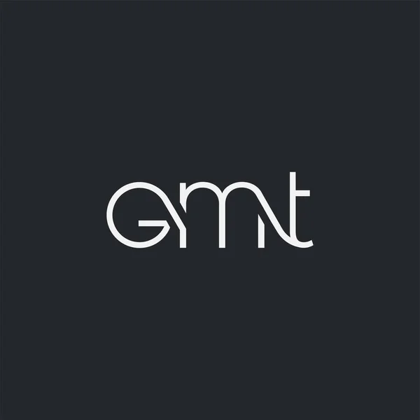 Logo Gmt Névjegykártya Sablonhoz Vektor — Stock Vector