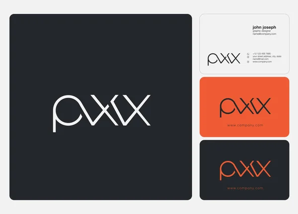 Kartı Şablonu Için Logo Pxx Vektör — Stok Vektör