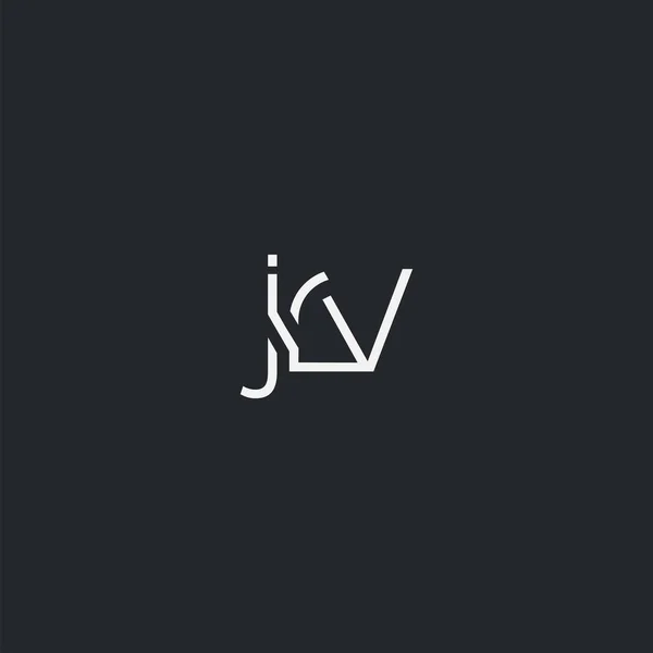 Logo Jrv Pro Šablonu Vizitky Vektor — Stockový vektor