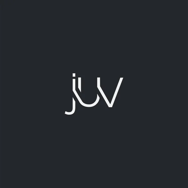 Logo Juv Business Card Template Vektor — Stock Vector
