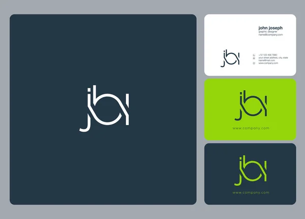 Logo Jbi Voor Visitekaartsjabloon Vector — Stockvector