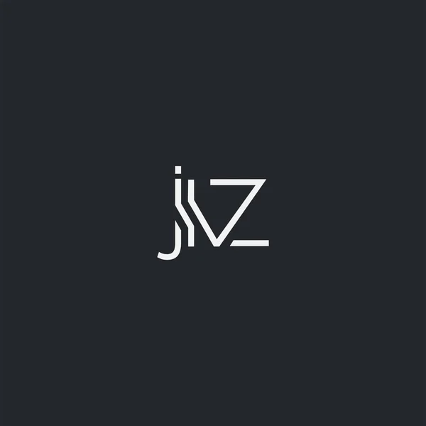 Logo Jiz Para Plantilla Tarjeta Visita Vector — Vector de stock