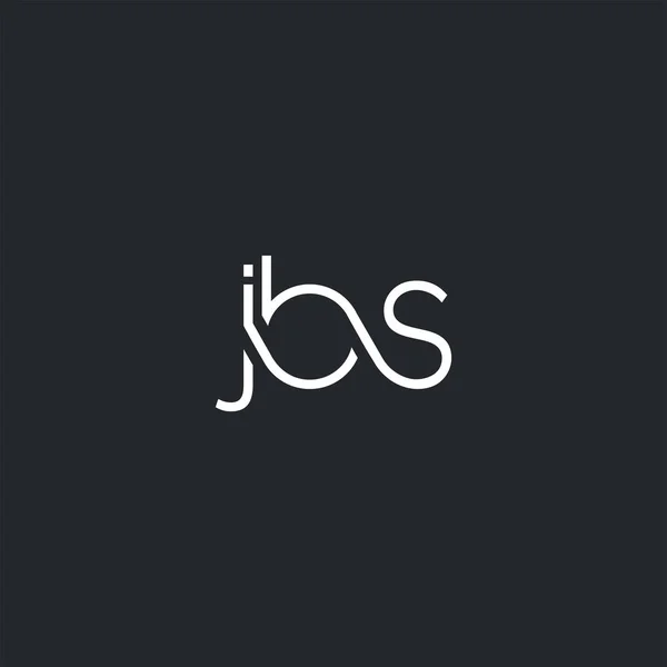 Jbs Logo Pour Modèle Carte Visite Vecteur — Image vectorielle