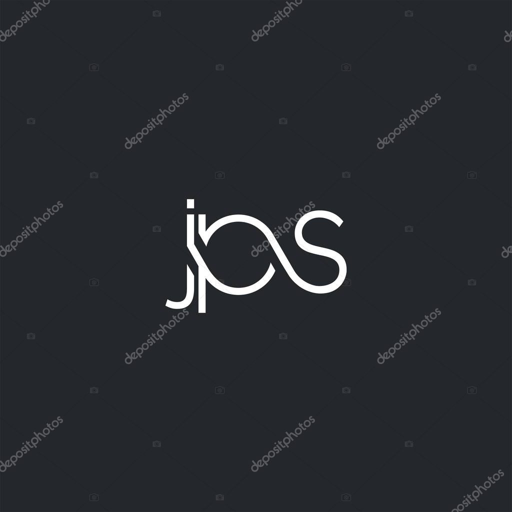 Logo jps for Business Card Template, Vector