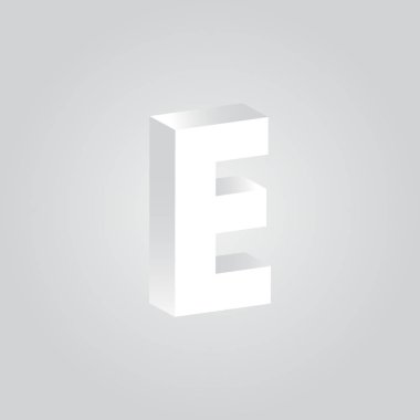 İş Kartı Şablonu E için Gradyan logosu, Vektör