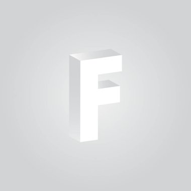 İş Kartı Şablonu için F logosu, Vektör