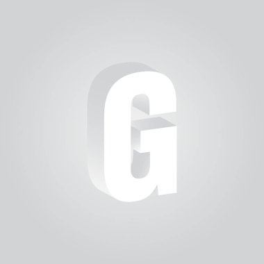 İş Kartı Şablonu için G logosu, Vektör