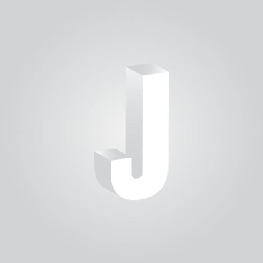 İş Kartı Şablonu için J Gradyan logosu, Vektör