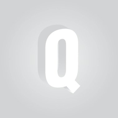 İş Kartı Şablonu için Q logosu, Vektör