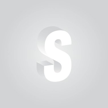 İş Kartı Şablonu için S logosu, Vektör