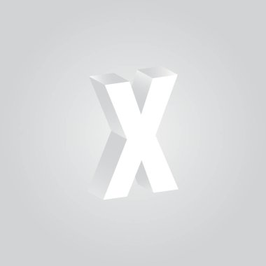 İş Kartı Şablonu için Gradyan logosu X, Vektör