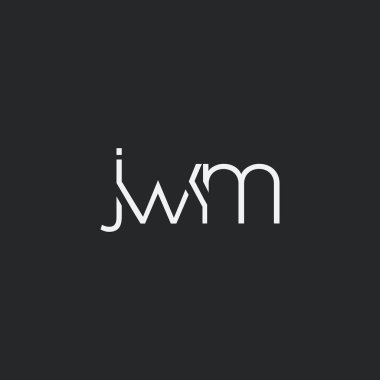 İş Kartı Şablonu için logo jwm, Vektör