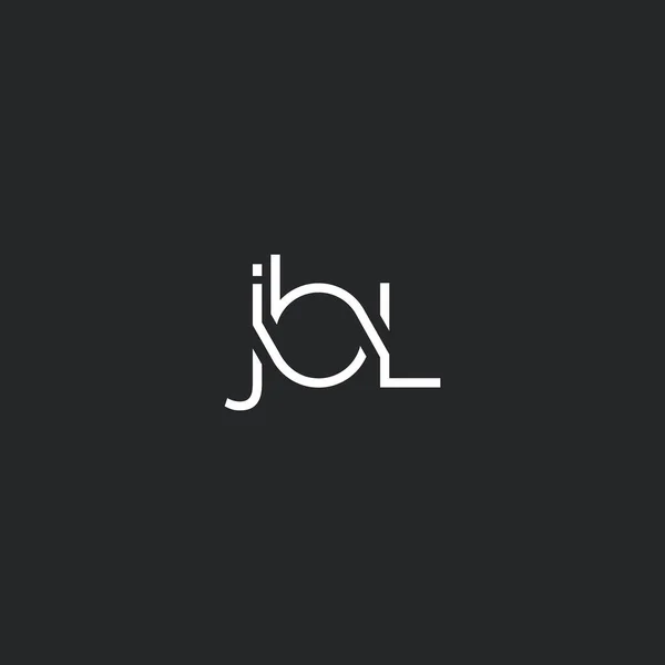 Logotipo Jbl Para Plantilla Tarjeta Visita Vector — Archivo Imágenes Vectoriales