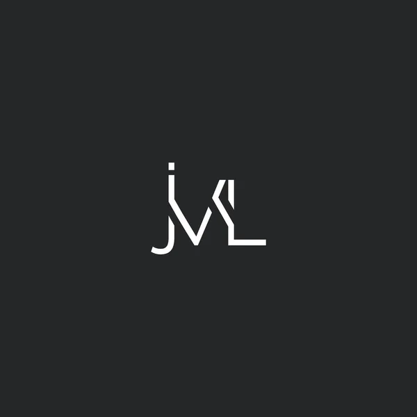 Logo Jvl Business Card Template Vector — 스톡 벡터