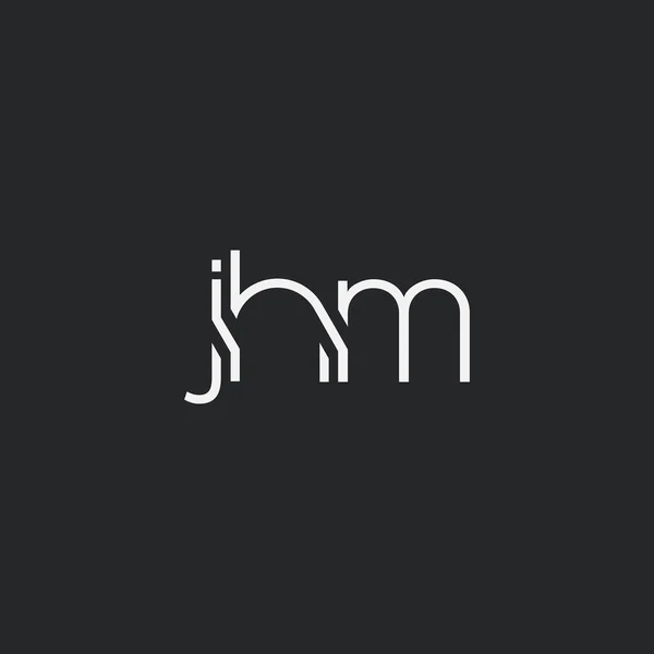 用于名片模板 矢量的徽标Jhm — 图库矢量图片