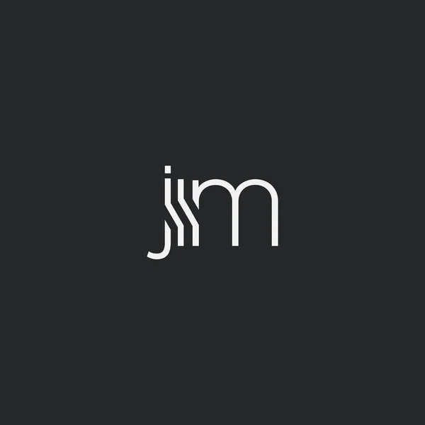 Logo Jim Business Card Template Vector — 스톡 벡터