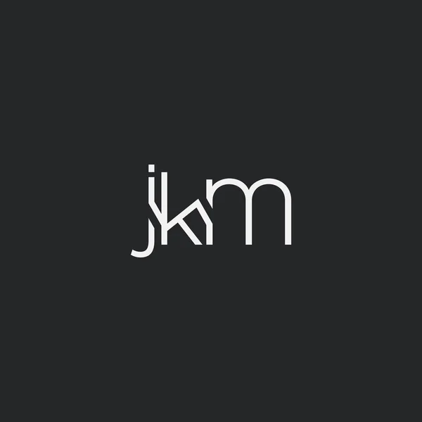 Logo Jkm Para Modelo Cartão Visita Vector — Vetor de Stock