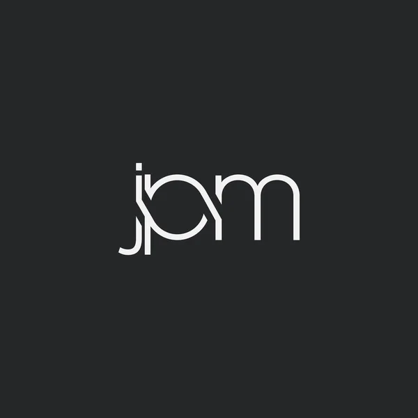 Logo Jpm Business Card Template Vector — 스톡 벡터