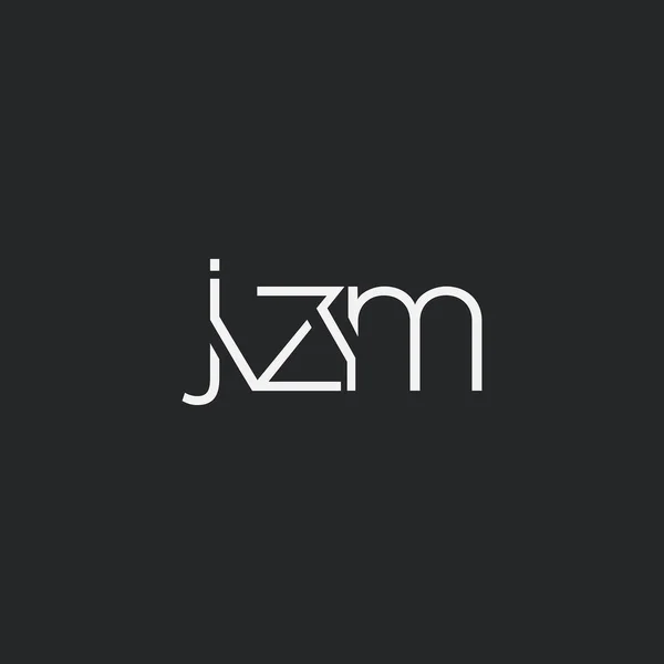Logo Jzm Business Card Template Vector — 스톡 벡터