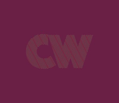 İş Kartı Şablonu için logo CW, Vektör