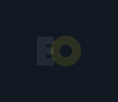 İş Kartı Şablonu için logo Eo, Vektör