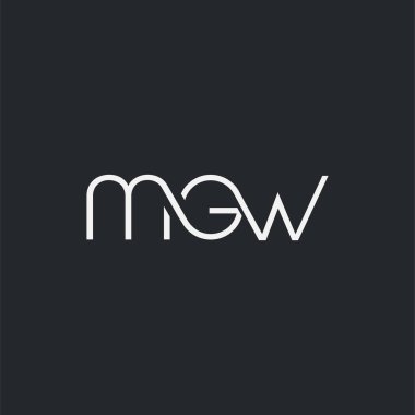 İş Kartı Şablonu için logo mgw, Vektör