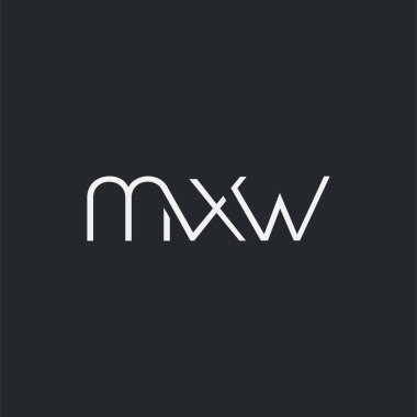İş Kartı Şablonu için mxw logosu, Vektör