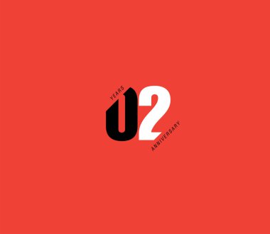 Kes rakam logosu 02 simgesi, geometrik kurumsal kimlik, vektör illüstrasyonu