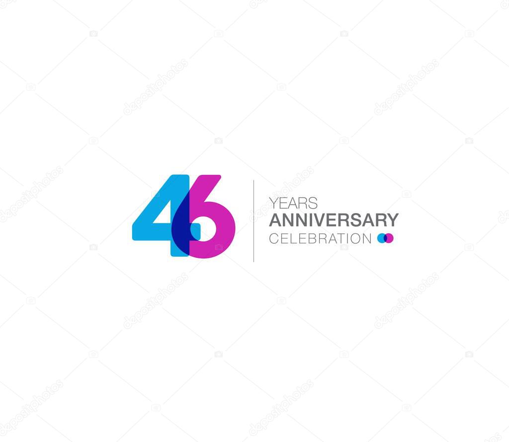 anniversary logo icon, geometrical corporate identity, vector illustration