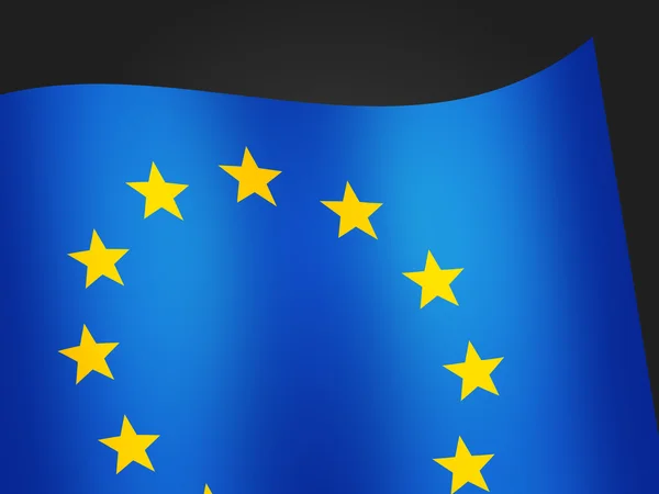 Európai Unió Kék Zászló — Stock Fotó