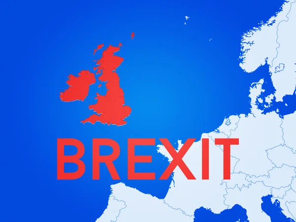 Brexit Brit Szigetek Kilépése Európai Unióból — Stock Fotó