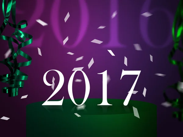 2017 Nieuwjaarskaart — Stockfoto