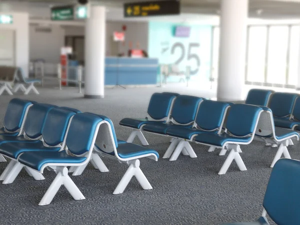 Üres Ülőhely Repülőtéri Terminálon Stock Kép