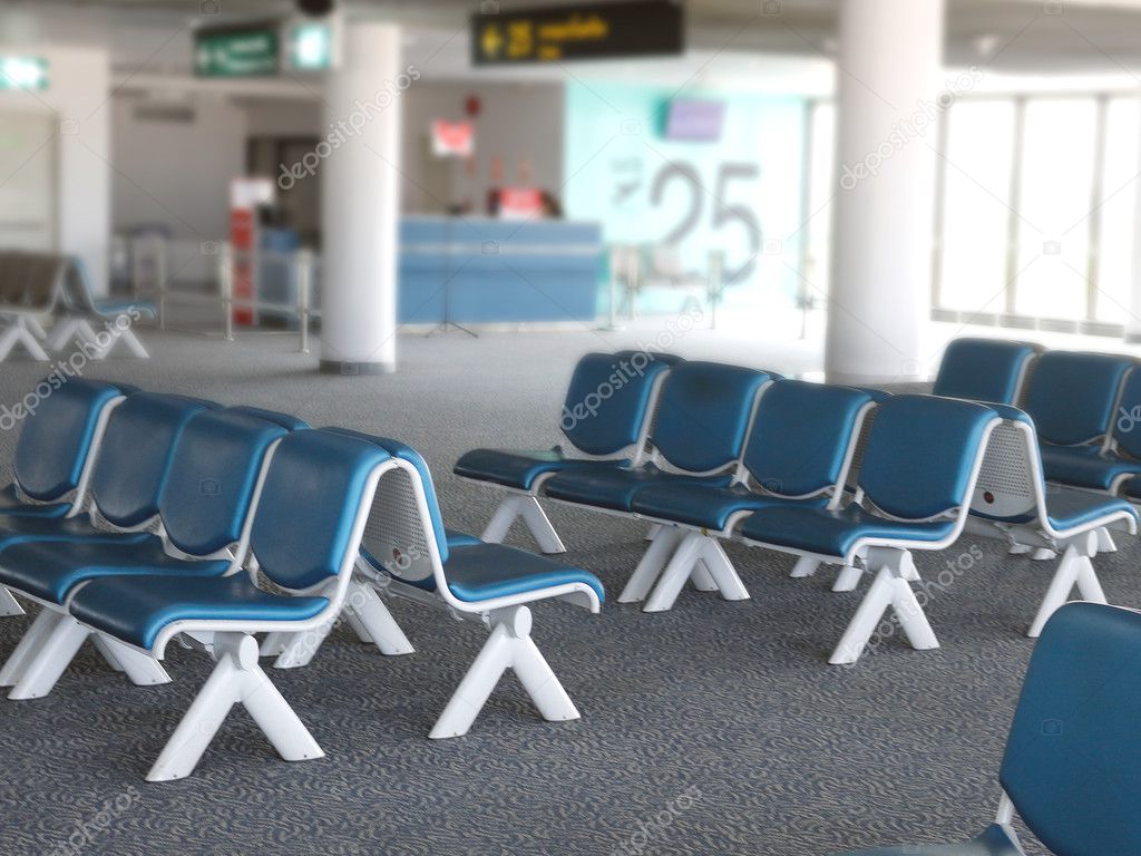 Empty Seats in Airport Terminal