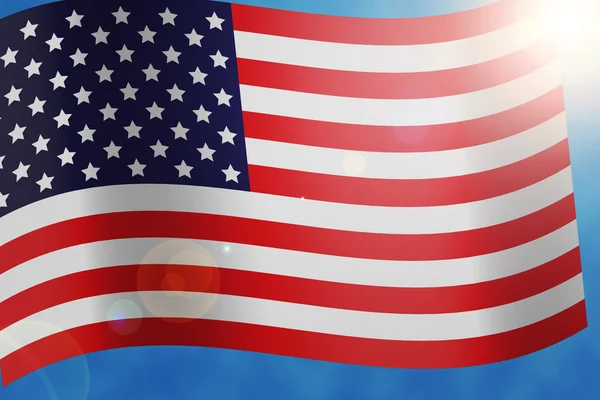 Elecciones Con Bandera Estados Unidos América — Foto de Stock