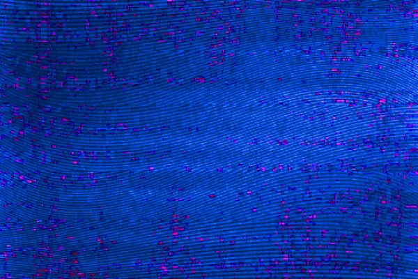 Textura Fundo Digital Azul Escuro Glitchy Display — Fotografia de Stock