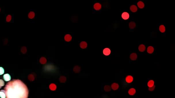 Πολύχρωμα πυροτεχνήματα σωματίδια — Αρχείο Βίντεο