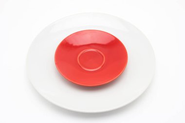 Beyaz arka plan üzerinde dishware